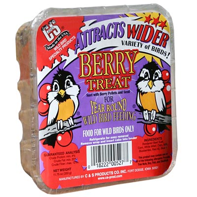 C&S Berry Treat Suet Cakes, 11.75 oz., Pack of 24