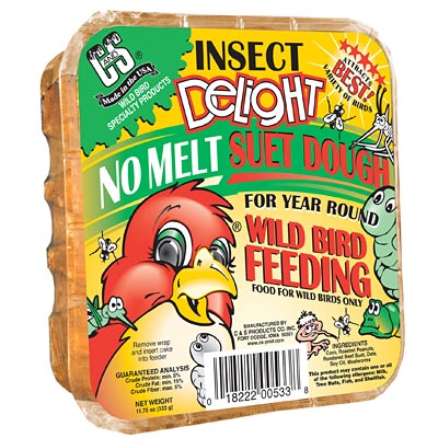 C&S Insect Delight No Melt Suet Dough, 11.75 oz., 24 Cakes