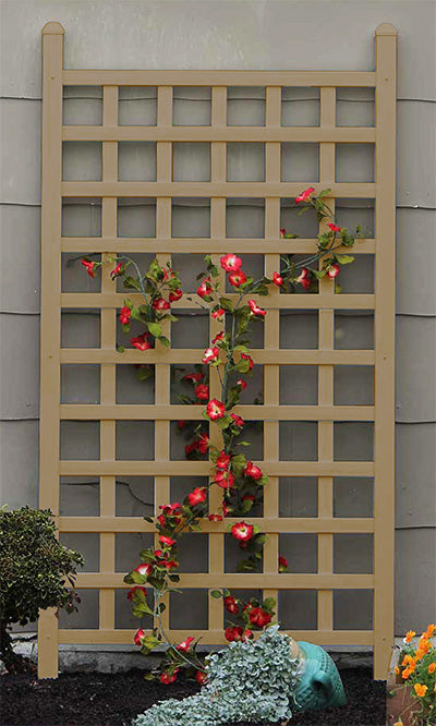 Dura-Trel Country Garden Trellis, Mocha, 66"H