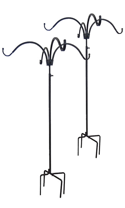 Erva Adjustable Four Hanger Shepherd Hooks, Pack of 2