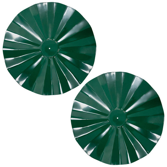 Erva Hanging Squirrel Baffles, Galvanized, Green, 2 Pack