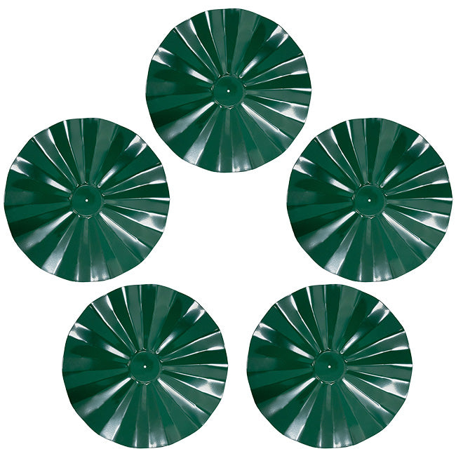 Erva Hanging Squirrel Baffles, Galvanized, Green, Pack of 5