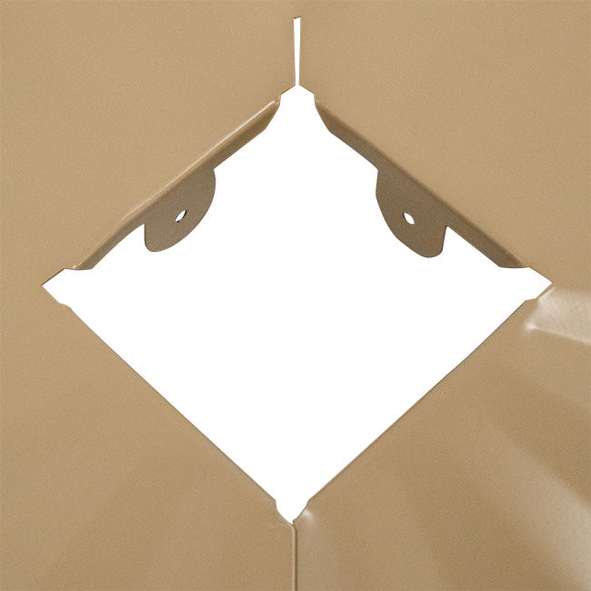 Erva Post Mounted Squirrel Baffles, Galvanized, Tan, 2 Pack