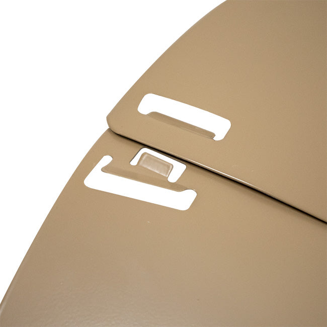Erva Post Mounted Squirrel Baffles, Galvanized, Tan, 5 Pack