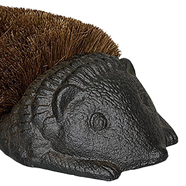 Esschert Design Cast Iron Small Hedgehog Boot Brushes, 2 Pk