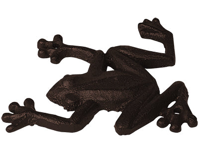 Esschert Design Cast Iron Frogs Wall Art, Brown, 4 Pack