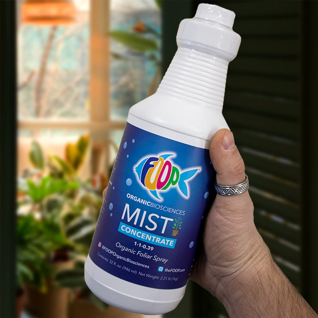FOOP Mist Organic Foliar Spray, Conc., 32 oz., Pack of 4