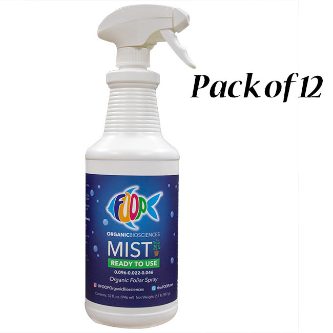 FOOP Mist Organic Foliar Spray, RTU, 32 oz., Pack of 4