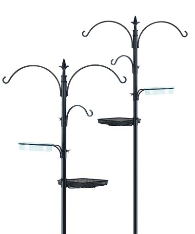 Gardman Wild Bird Feeding Station Kits, Black, Pack of 2