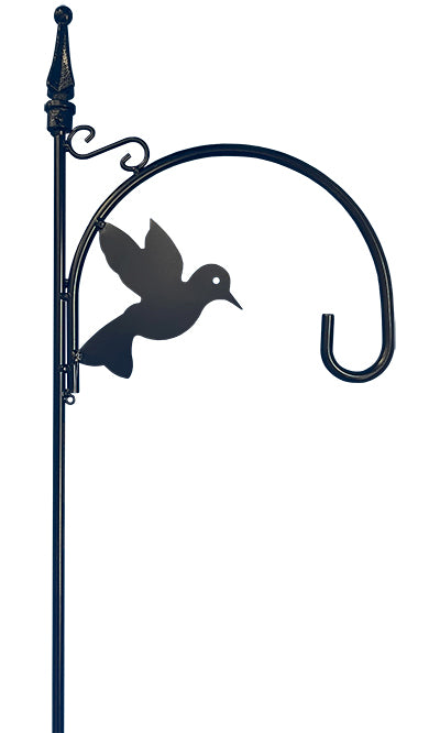 Gardman Bird Accent Shepherd Hooks, Black, 6' 5"H, 4 Pack