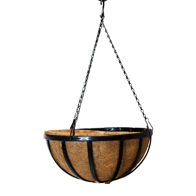 Gardman Forged Hanging Baskets, Black, 14" dia., Pack of 5