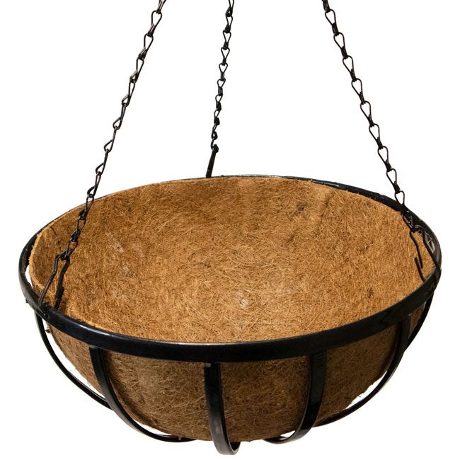 Gardman Forged Hanging Baskets, Black, 14" dia., Pack of 5
