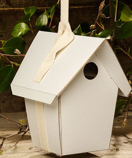GreenBird Club Pack of Eco Friendly Bird Houses w/Milk Paint