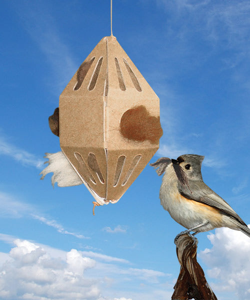 GreenBird Eco Friendly Nesting Material Holder with Fibers