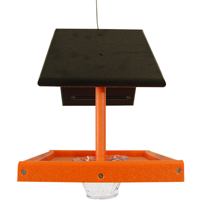 Recycled Plastic Oriole Feeder, Black/Orange