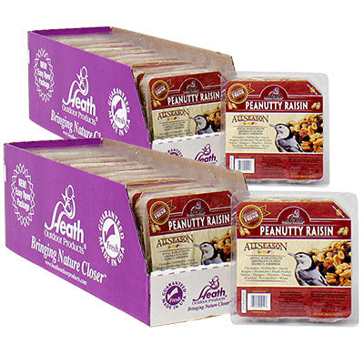 Heath Peanutty Raisin Suet Mix, 11.5 oz., Pack of 24 Cakes