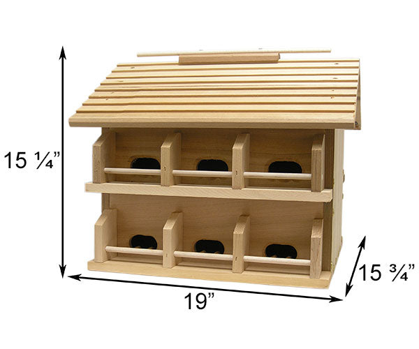 Heath Cedar Crescent Entry Purple Martin House Package