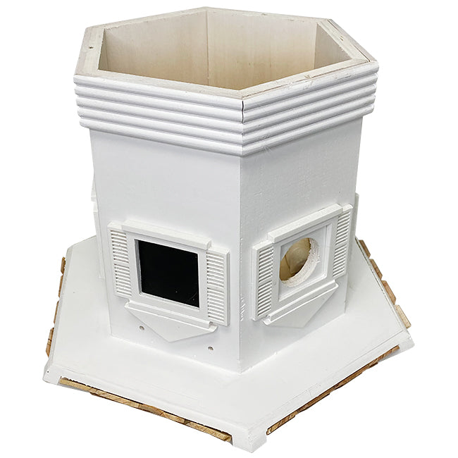 Home Bazaar Enchantment Bird House, White