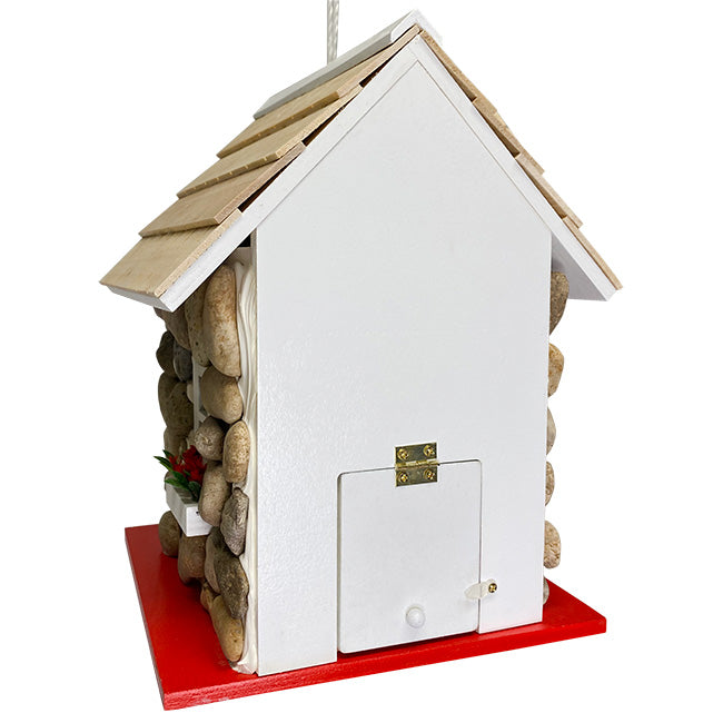 Home Bazaar Guest Cottage Stone Bird House and Feeder Kit