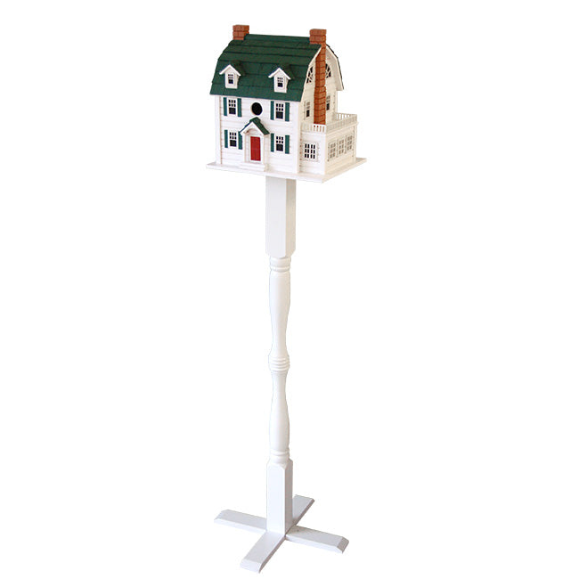 Home Bazaar Dutch Colonial Bird House with Pedestal