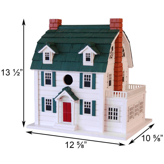 Home Bazaar Dutch Colonial Bird House with Pedestal