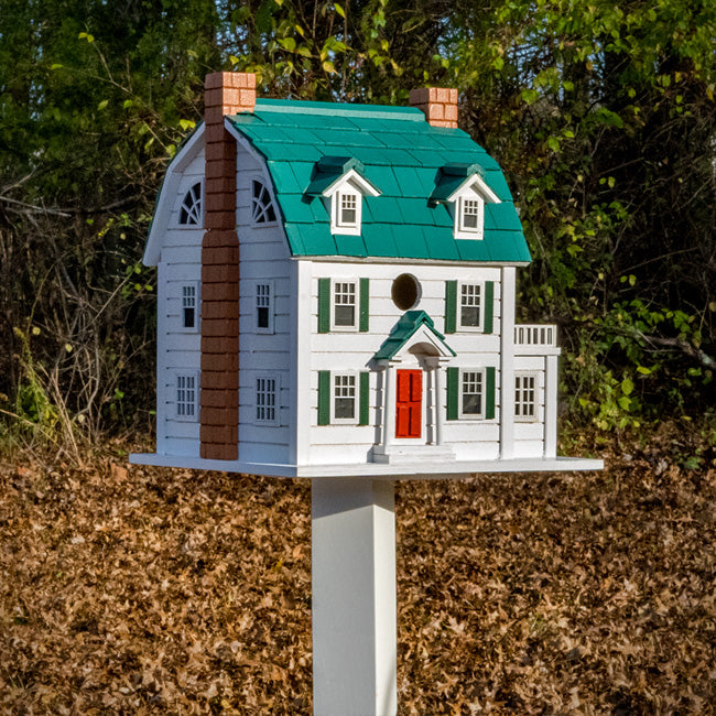 Home Bazaar Dutch Colonial Bird House with Pedestal