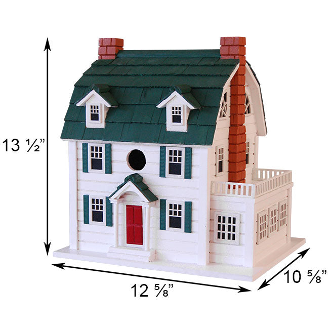 Dutch Colonial Bird House & Decorative Post Mounting Bracket