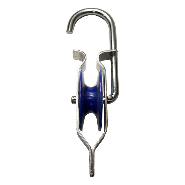 Tie Boss Tie Downs & 3/8" Ropes with Pulleys, Blue, 2 Pack