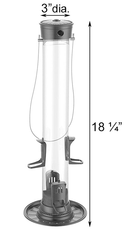 More Birds SureFill Metal Thistle Tube Feeders, Pack of 2