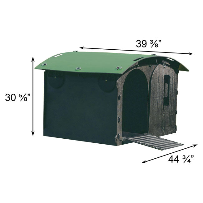 Nestera Duck House, Green and Black