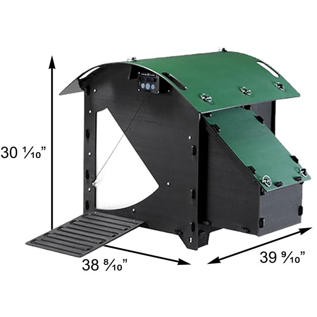 Nestera Small Chicken House, Green and Black