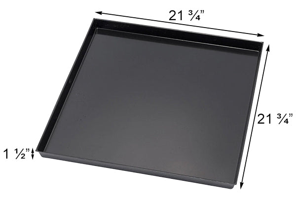 Nestera Small Square Droppings Tray, Black, 21.75"L
