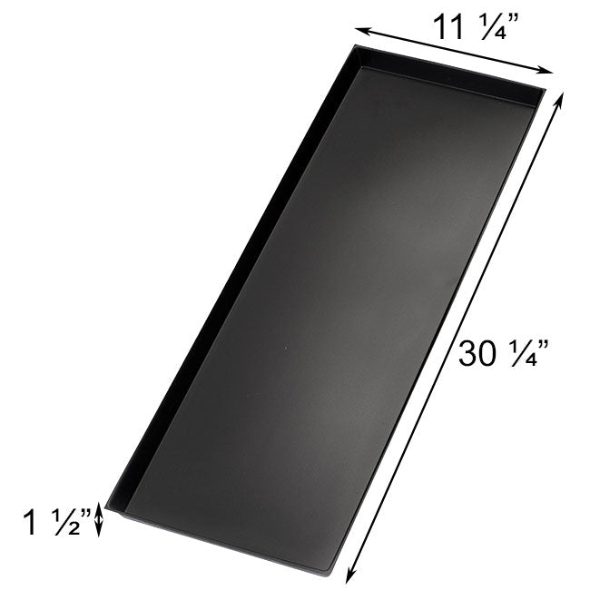 Nestera Large Rectangular Droppings Trays, Black, Pack of 3