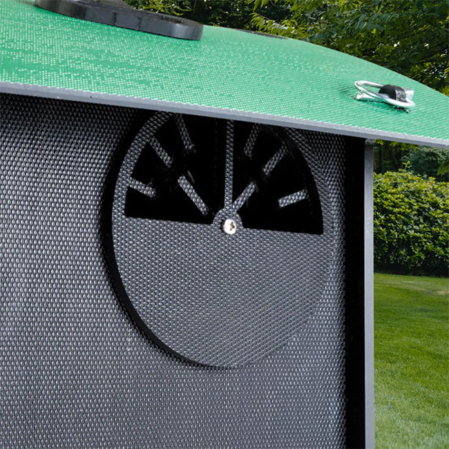 Nestera Small Chicken Lodge, Green and Black