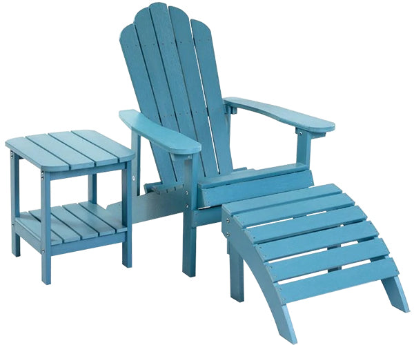 Nestera Adirondack Side Table with Shelf, 18"H