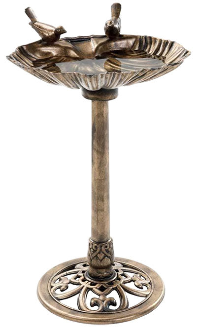 Pompeii Bird Bath, Bronze Colored