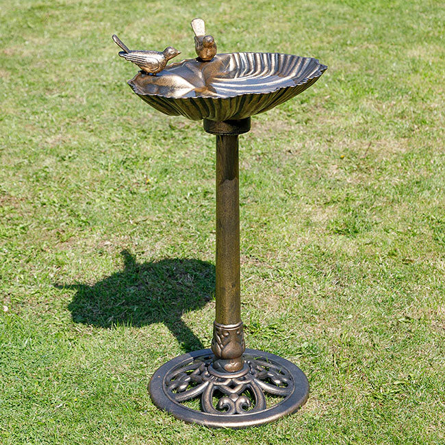 Pompeii Bird Bath, Bronze Colored