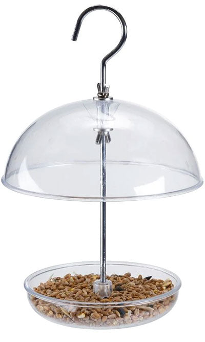 Clear Domed Platform Bird Feeder