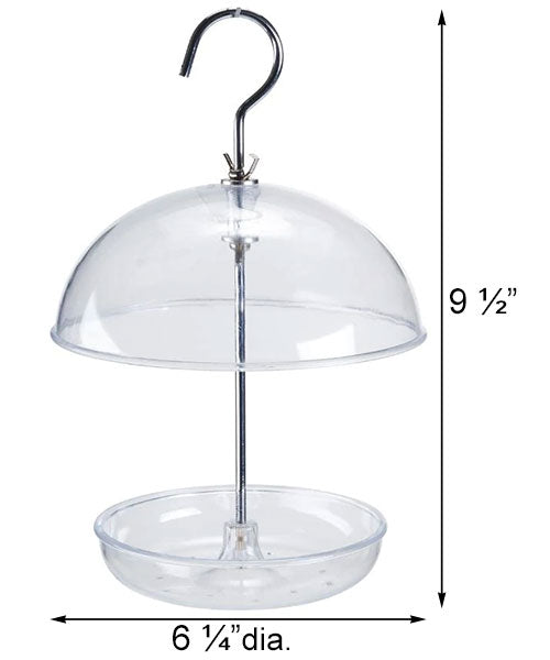 Clear Domed Platform Bird Feeder