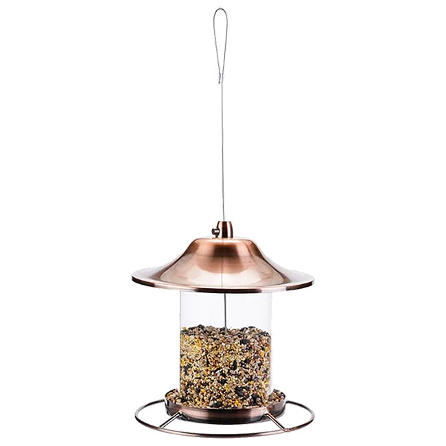 Golden Lantern Hopper Bird Feeder