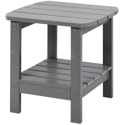 Nestera Adirondack Side Table with Shelf, 18"H