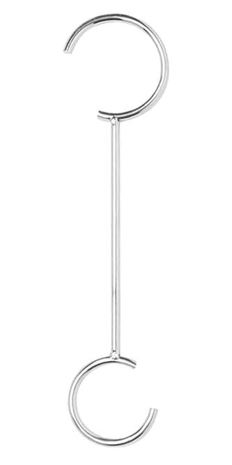 Circa Modern Plant Hooks, Chrome, 12", Pack of 12