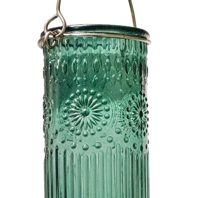 Nature's Way Antique Glass Hummingbird Feeders, Teal, 2 Pack