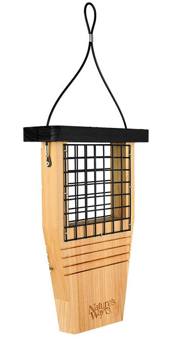 Nature's Way Cedar Suet Feeders with Tail Props, Pack of 2