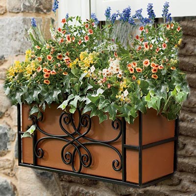Panacea Boulevard Quatrefoil Window Boxes, Pack of 2