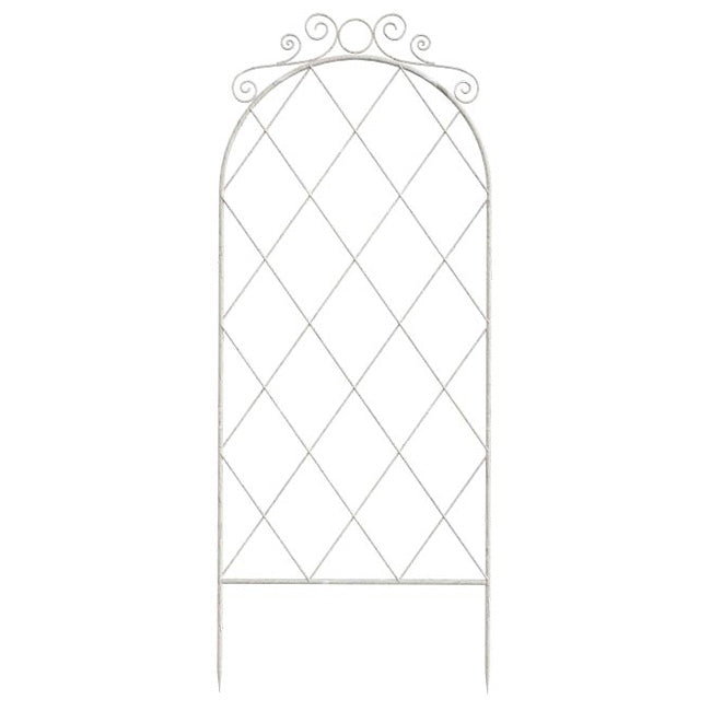 Panacea French Country Scroll Trellises, Aged White, 3 Pack