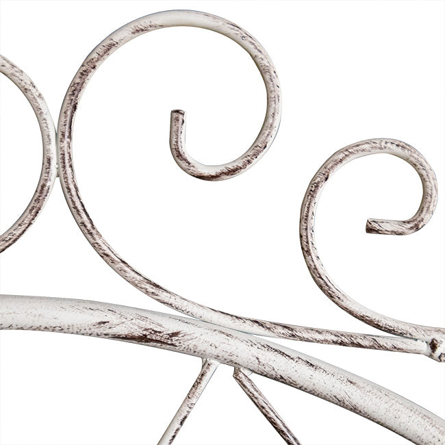 Panacea French Country Scroll Trellises, Aged White, 3 Pack