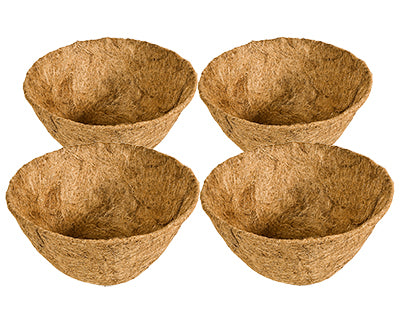 Panacea Replacement Round Coco Fiber Liners, 10" dia., 4 Pk