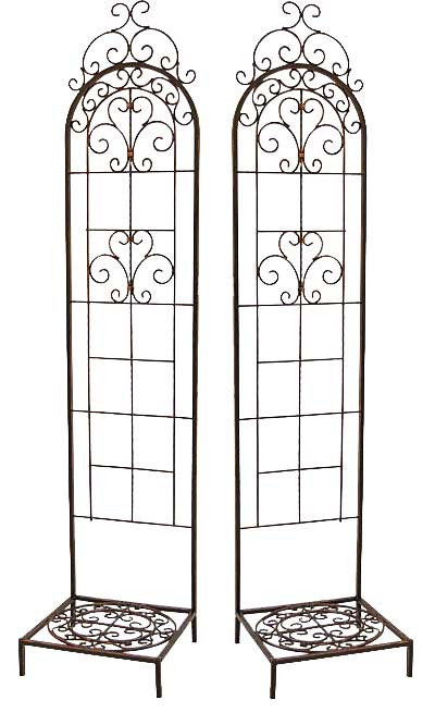 Panacea Rustica Italia Pot Trellises with Bases, Pack of 2