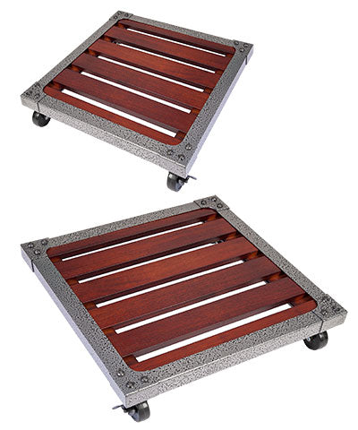 Panacea Industrial Square Plant Caddies, 16" x 16", 2 Pack